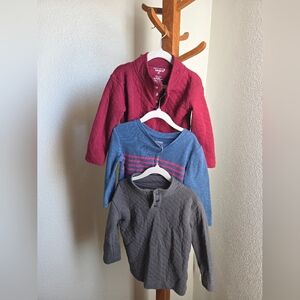 Jumping Beans Sweater Set - Burgundy, Blue, and Charcoal